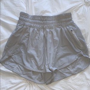 White Lululemon 4” Tracker Short IV